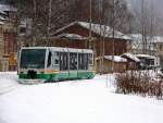 654 042 (VT42) als VBG/VIA83111 in Klingenthal, 29.1.010.