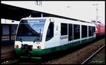 Die Vogtlandbahn stellte am 12.10.1997 im Rahmen einer Fahrzeugschau ihren VT 41 im Bahnhof Hamm aus.