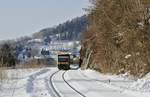 650 650 fährt am 13.02.2019 in Grafenau ein