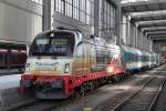 183 001-7 mit ALX84108 von Mnchen Hbf nach Schwandorf kurz vor der Ausfahrt im Hbf Mnchen.29.03.2012 