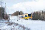 1648 703 als OPB 79731 von Marktredwitz nach Regensburg Hbf bei Pechbrunn, 05.01.2017