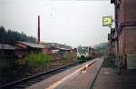 Fotoscan: VBG83105 in Klingenthal (Bhf.), 24.4.07.