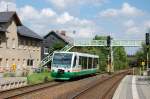 VT 48 der Vogtlandbahn am 22.08.2010 in Reuth (Vogtland)