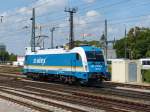 183 004 rangiert am 08.08.2014 im Regensburger Hauptbahnhof.