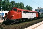 Eichholz V170 1142 mit Sondezug am 2.6.2000 in Singen (Htw) zu Einweihung der restaurierten E 94 055.