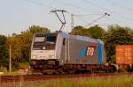 185 676-4 EVB am 18.07.2010 im letzten Sonnenlicht bei Woltorf