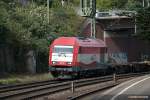 42014 der EVB ist am 06.10.13 mit einen intermodal durch hh-harburg gefahren