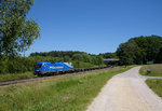 182 912 EVB mit einem Leerzug bei Sinngrün am 23.6.2016.