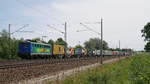 EGP 140 838 zippel24.com mit einem Containerzug bei Winsen (Luhe) in Richtung Hamburg bzw. Stelle; 23.05.2018