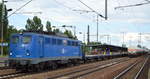 EGP 140 627-1 mit einem schwach frequentierten Containerzug am 27.06.18 Bf. Flughafen Berlin-Schönefeld.