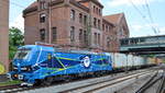 EGP - Eisenbahngesellschaft Potsdam mbH mit der wunderschön gestalteten  192 101  [NVR-Nummer: 91 80 6192 101-4 D-EGP] verlässt den Hamburger Hafen mit einem Containerzug am 18.06.19 Bahnhoh Hamburg Harburg.
