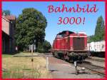 MEIN BILD NR. 3000 auf Bahnbilder mit meinem Lieblingslok V100. D25 (ex-DB 211 345-4) der Bentheimer Eisenbahn AG whrend eine Fahrt fr die Emslndische Eisenbahn AG auf Bahnhof Haselne am 16-7-2010.