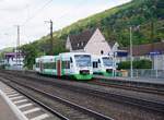 Erfurter Bahn VT022 Und VT017 am 20.08.2018 in Gemünden(Main).