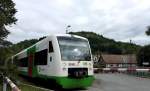 Eine VT001 der EB Erfurter Bahn in Loitsch. Foto 15.09.2012