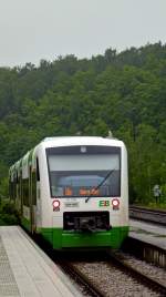 VT336 der EB Erfurter Bahn in Zeulenroda. Foto 31.05.2013