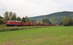 232 239-4 (EBS) zu sehen mit einem Holzzug am 23.09.17 in Remschütz.