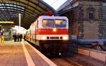 243 822-4 (EBS) fuhr am 16.02.19 den Rennsteigexpress 2.0 von Erfurt nach Berlin-Lichtenberg.