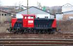 346 502 der Erfurter Bahnservice steht am 20.03.10 abgestellt in Weimar.