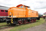Erfurter Gleisbau V60 105-1 (98 80 3345 413-9 D-EGB) am 28.05.2022 beim Eisenbahnfest des Thüringer Eisenbahnvereins im ehem. Bw Weimar.