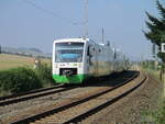 EIB VT011,am 04.September 2021,bei der Einfahrt in Arnstadt.