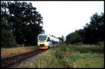 Ein Talent der Eurobahn war am 26.8.2001 auf der Werkbahn nach Georgsmarienhütte in Hasbergen unterwegs.