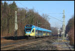 In alter Westfalen Bahn Lackierung ist noch immer die Eurobahn zwischen Osnabrück und Münster im Pendelzugverkehr im Einsatz.