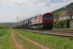 266 062-9 (HGK DE 62) mit Kesselwagenzug in Fahrtrichtung Norden.