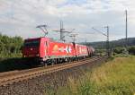 Diese nette Doppeltraktion der HGK bestehend aus 185 603-8 und 185 587-3 mit Kesselwagenzug in Fahrtrichtung Norden, konnte am 12.07.2012 zwischen Eichenberg und Friedland(HAN) auf Foto gebannt werden.