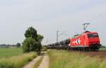 Am 12.Juni 2013 war HGK/RHC 145-CL 012 mit einem Autozug bei Burgstemmen auf dem Weg Richtung Hannover.