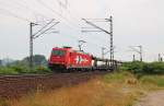 Am 19.Juni 2013 war HGK/RHC 185 606 mit einem Altmann-Zug bei Burgstemmen auf dem Weg Richtung Sden.