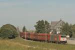 185 641 schiebt einen Kalkzug vom Kalkwerk Hornberg nach Elbingerode; 19.08.2009