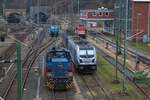 Viel los am 28.12.18 im ehemaligen Bw Mainz Hbf.