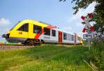   Der VT 207 ABp (95 80 0640 107-8 D-HEB)  ein Alstom Coradia LINT 27 der HLB (Hessische Landesbahn), ex VT 207 der vectus, fährt am 03.07.2015, als RB 90   Oberwesterwaldbahn  die Verbindung