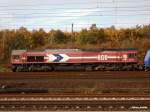 eine CLASS 66 der HGK stand abgestellt am 26.10.13 in hh-wilhelmsburg