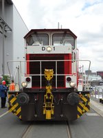 HFM Krauss Maffei MH05 Lok D1 (98 80 0505 009-7 D-HFM) am 17.07.16 beim Osthafen Festival 2016 in Frankfurt