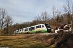 VT 03 und VT 09 als M 32973 am 15.02.2014 bei Bad Aibling.