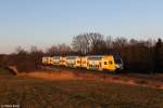 445 102 als M 79031 am 20.02.2014 im letzten Licht bei Hilperting.