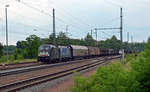 182 567, welche TX bei MRCE für sich angemietet hat, führte am 03.06.17 den Papierzug nach Rostock durch Muldenstein Richtung Berlin.