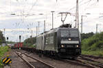 MRCE 185 573-3 unterwegs für RTB Cargo mit RP 186 275-4 in Recklinghausen-Ost 9.7.2018