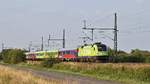 MRCEcES 64 U2-005 (182 505), vermietet an BTE, mit FLX 1807 Hamburg-Altona - Köln Hbf (bei Diepholz, 03.109.18).