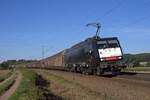 MRCE ES 64 F4-114 (189 114), vermietet an Captrain Netherlands, mit Papierzug von Schweden nach Italien in Richtung Osnabrück (Vehrte, 02.10.2015).