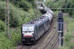 MRCE 187 102 mit 187 105 auf der Hamm-Osterfelder Strecke in Recklinghausen 6.7.2023