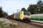 189 926-9 (MRCE ES 64 F4 - 026 / vmtl. Mercitalia Rail) mit einem Güterzug in Ostermünchen, 12. Oktober 2023