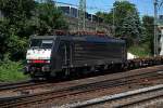 ES 64 F4-453 ist mit einen containerzug am 30.05.14 durch hh-harburg gefahren