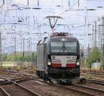 Als Tfzf kam 193 857 aus nördlicher Richtung am 14.06.2014 auf den Bremer Hauptbahnhof zu.