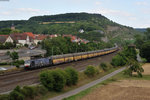 ES 64 F4-281  bayerhafen Gruppe  der MRCE  mit einem Autoganzzug bei Retzbach-Zellingen Richtung Gemünden (Main), 23.07.2015