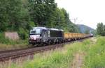 193 609 MRCE mit einem Muldenzug für Bauschutt bei Albungen am 21.07.2018