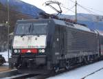 Gru an die netten Tf´s der 189 994-7 von Nord Cargo, die am 2.1.2010 mit dem EC 86 einen Zwischenstopp im Bahnhof Brixen einlegte.