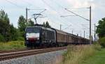 189 935 zog am 10.08.13 den TX-Papierzug von Verona nach Rostock durch Greppin Richtung Dessau.