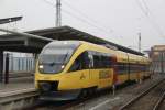 643 112-5(OLA-VT 0005)als OLA79757 von Rostock Hbf nach Gstrow kurz vor der Ausfahrt im Rostocker Hbf.18.03.2012